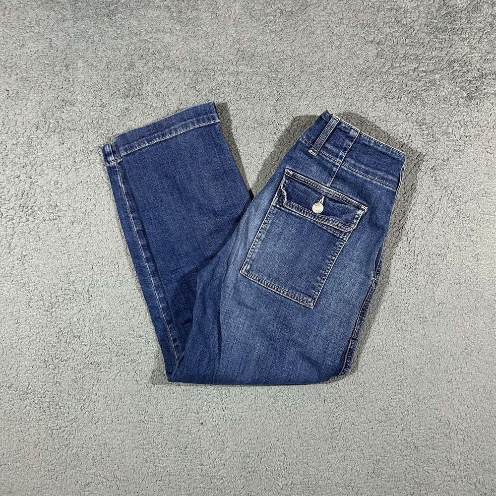 Blue denim Closed Tony jeans high rise and cropped straight leg Size 24 #2817